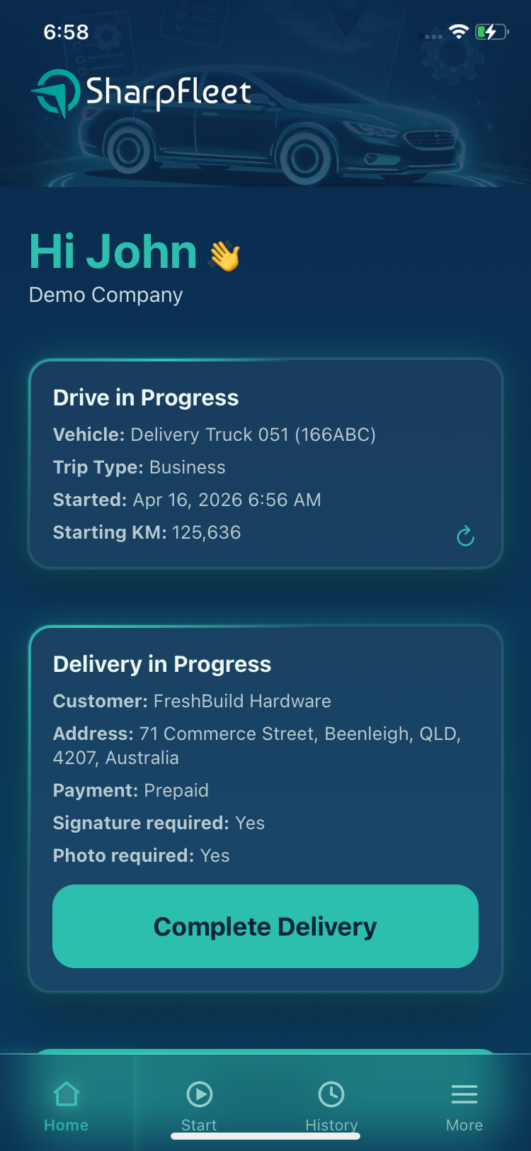 See the job in progress